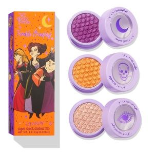 hocus pocus x colourpop cosmetics super shock shadow trio kit